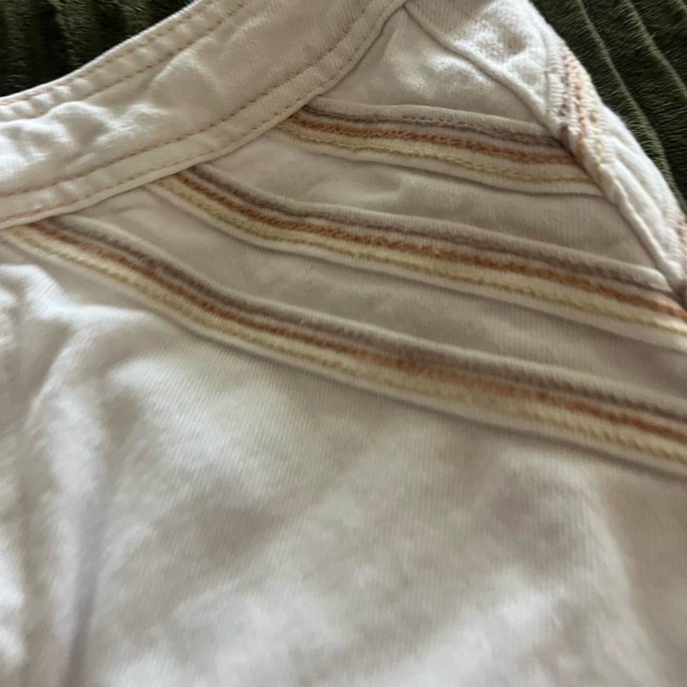 wide leg jeans with stitched detail comfy flattering fit- some stretch - Picture 3 of 5